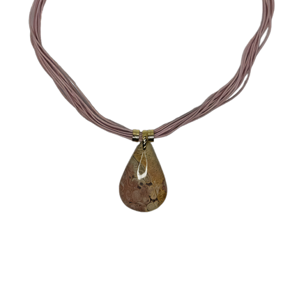 Jaspe (Jasper) Necklace - Cotton String Necklace