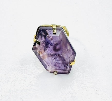 Ametista (Amethyst) Ring - Gold Plated