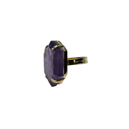 Ametista (Amethyst) Ring - Gold Plated