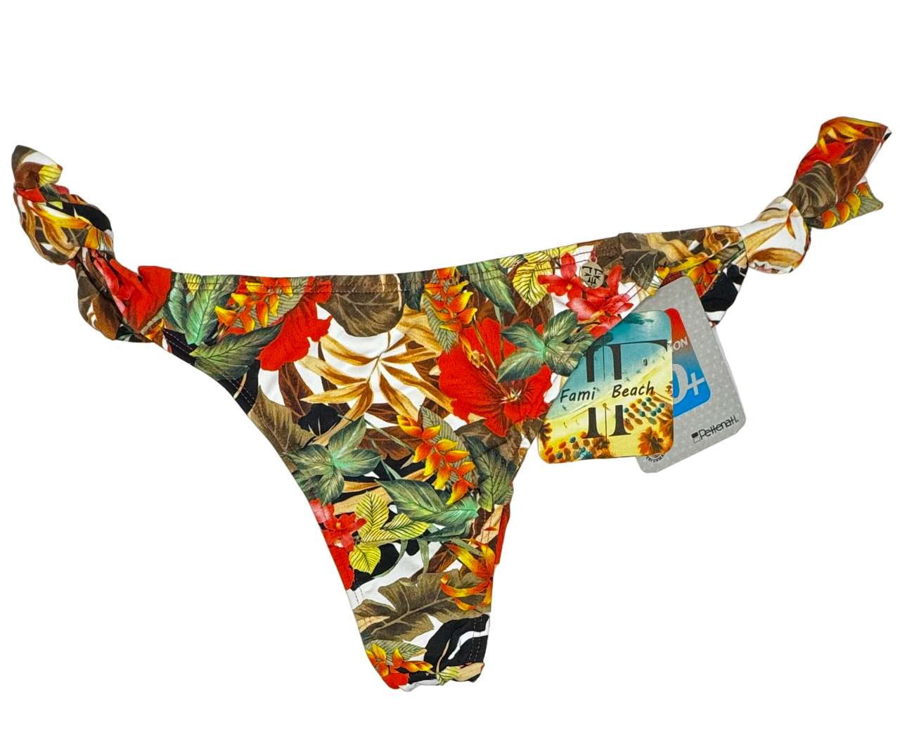 Tie-Side Thong Bikini Bottom #010D