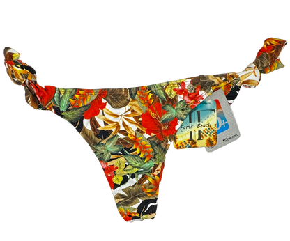 Tie-Side Thong Bikini Bottom #010D