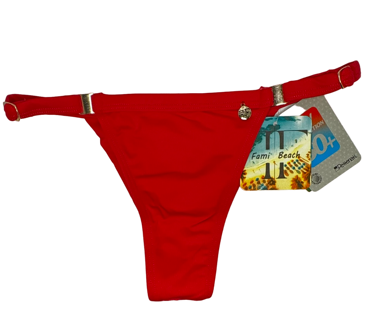 Adjustable Gold Charm Bikini Bottom